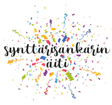 Syntymäpäivän äiti äiti tytär tpaita - Tenstickers