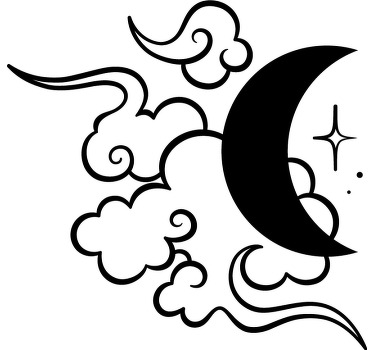 Moon, Sun and clouds Couple t shirts - TenStickers
