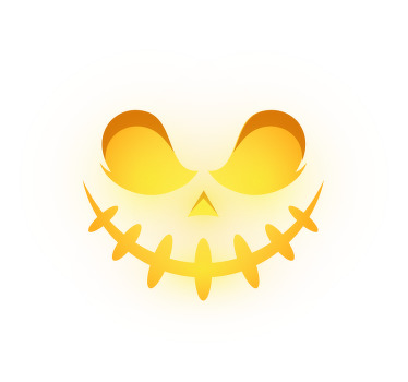 λαμπερό πουκάμισο αποκριών με κολοκύθα - TenStickers