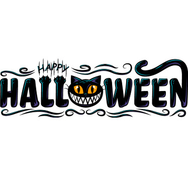 Happy Halloween Font Halloween shirt - TenStickers
