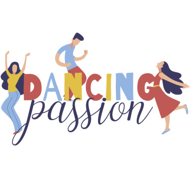 Camiseta personalizada de la pasión del baile - TenVinilo