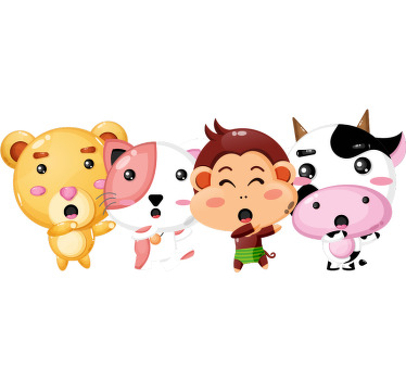 动物配音定制t恤 - TenStickers