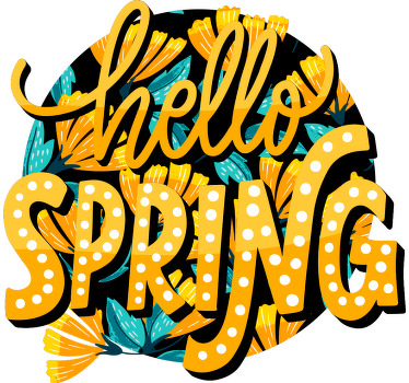 T Shirt Blumen Florales frühlingszeichen - TenStickers