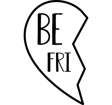 En iyi arkadaşlar eşleşen tişörtler çi̇ft ti̇şörtlü - TenStickers