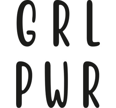 Girl power Kids t-shirt minimalistic - TenStickers