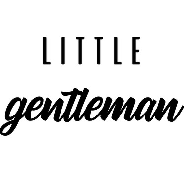 Pequena T-shirtde cavalheiro bebê - TenStickers