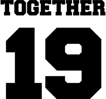 Partner T Shirts Zusammen seit... personalisiert - TenStickers