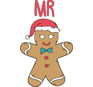 Mr and mrs gingerbread Christmas shirt - TenStickers