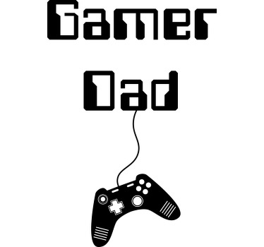 Gamer dad and son Father and son shirt - TenStickers