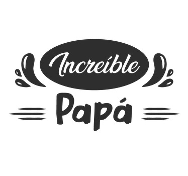 Camiseta padre e hijo Increíble negro - TenVinilo
