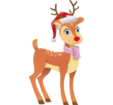 Two Christmas cartoon deer Christmas shirt - TenStickers
