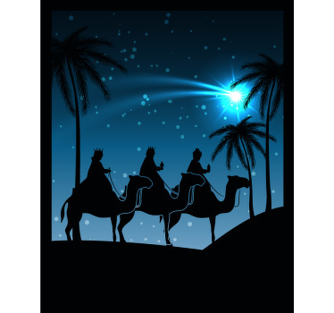 Tre konger juleskjorte - TenStickers