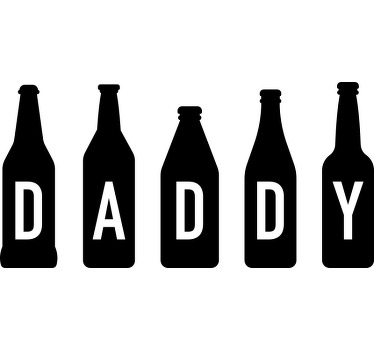 Dad and baby drinks Father and son shirt - TenStickers