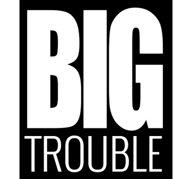Big/little trouble Mother daughter shirt - TenStickers
