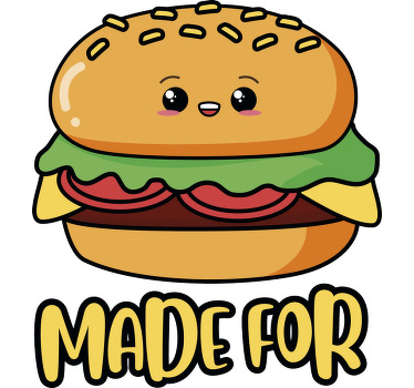 Made for each other burger/Fries matching couple t shirt - TenStickers