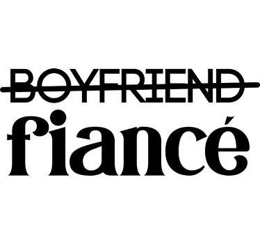 Boyfriend/Girlfriend fiancé Couple t shirts - TenStickers