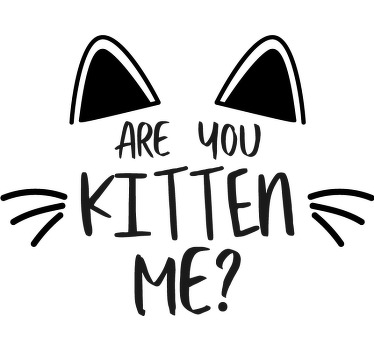 Are your kitten me custom t-shirt - TenStickers