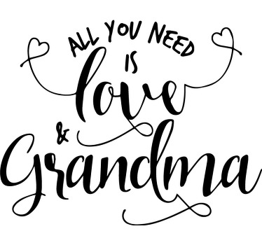 Love and Grandma Mothers day shirt - TenStickers