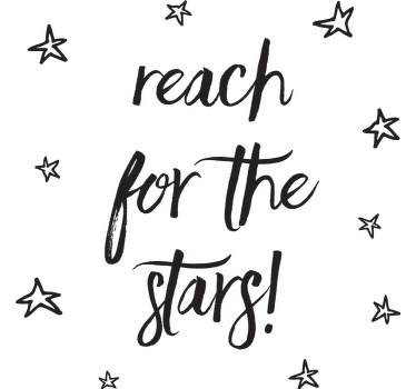 Reach for the stars Kids t-shirt - TenStickers