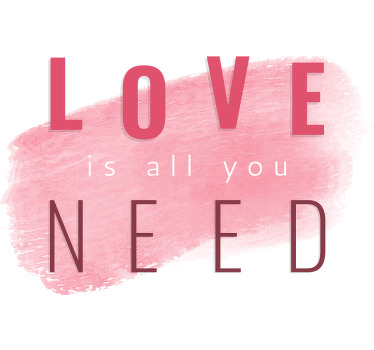 Love is all you need Couple t shirts - TenStickers