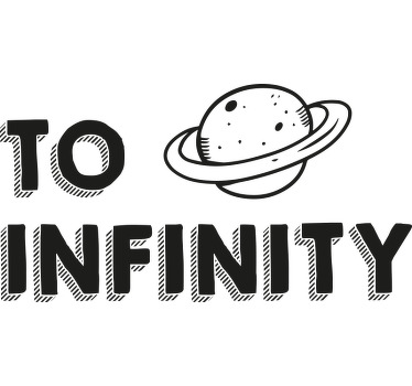 To infinity and beyond Couple t shirts - TenStickers