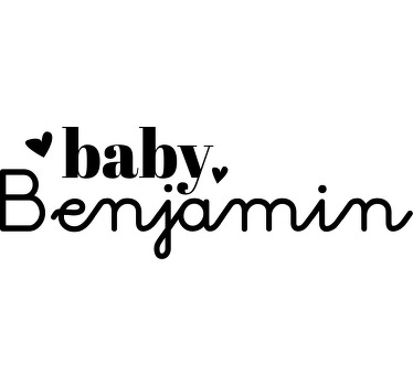 Personalised  name Baby shirt - TenStickers