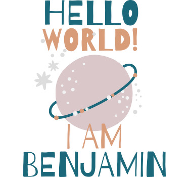Hello world baby Baby shirt - TenStickers