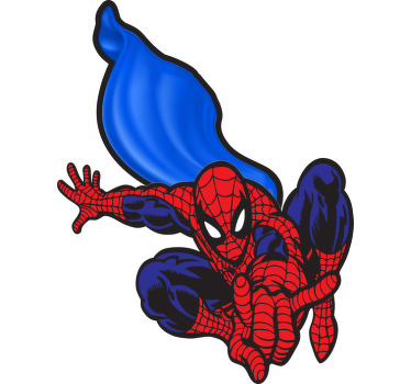 Mavi mantel çocuk t-shirt ile örümcek adam - TenStickers