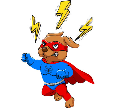 Camiseta infantil Perro araña con iconos amarillos - TenVinilo