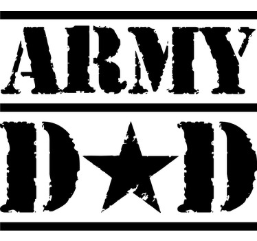 Army Dad star custom t-shirt - TenStickers