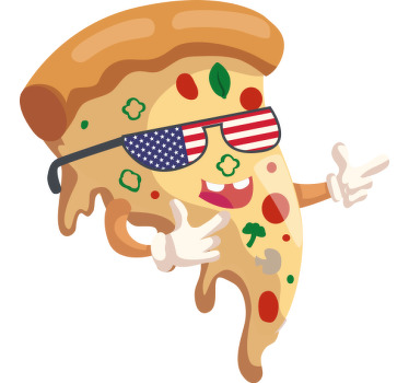 USA pizza dance Father and son shirt - TenStickers