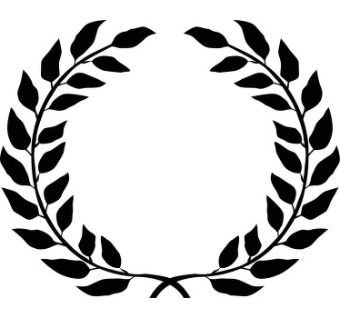 Laurel wreath victory icon custom t-shirt - TenStickers
