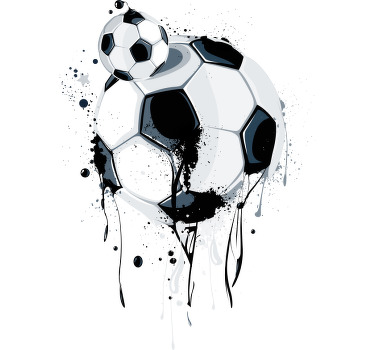 Graffiti footballs Kids t-shirt - TenStickers