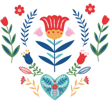 Polonya çiçek haşhaş erkek özel tişört - TenStickers