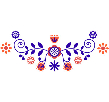 T-shirts motif floral vibrant - TenStickers