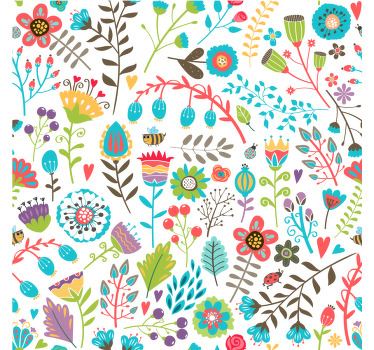 Floral Pattern Delight kids t-shirt - TenStickers