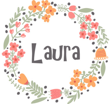 Camiseta infantil Flor personalizable - TenVinilo