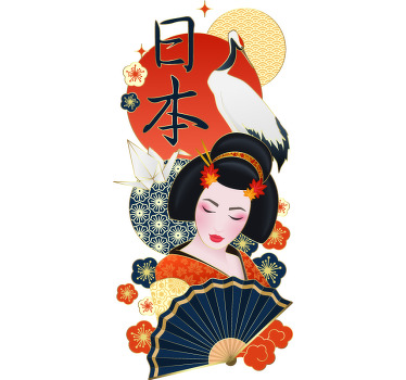 Camisa personalizada de mujer con flores de estilo japonés - TenVinilo