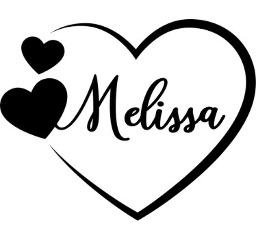 Heart of names custom t-shirt - TenStickers