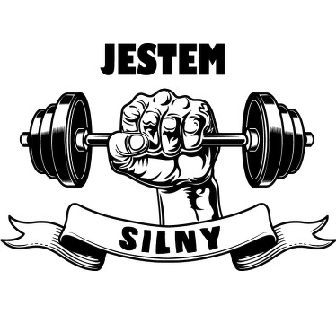 Koszulka dla taty i syna Jestem silny - TenStickers