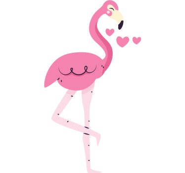 Two flamingos couple t-shirts - TenStickers