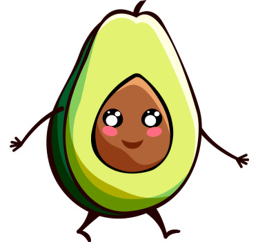 Banana and avocado Couple t shirts - TenStickers