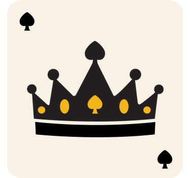 King queen card pattern Couple t shirts - TenStickers