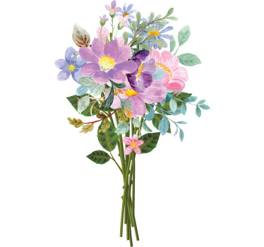 Bonito ramo de flores rosadas camisa - TenVinilo