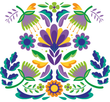 Camisa de flores silvestres de colores - TenVinilo