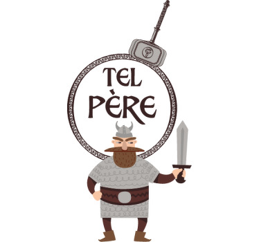 Koszulka dla taty i syna Jak ojciec jak córka tekst - TenStickers