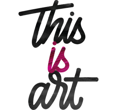 Taideteksti väreissä mukautettu t-paita - Tenstickers