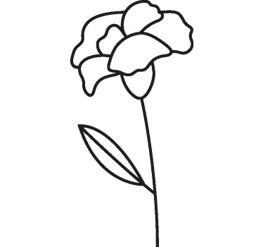 Linda línea de arte flor ilustración personalizada camisa - TenVinilo