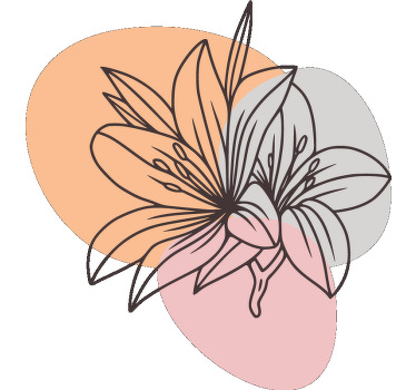 Lindo par de flores camiseta de diseño minimalista - TenVinilo