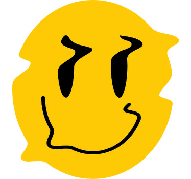 Sarı çarpık gülümseme çocuk tişörtü - TenStickers